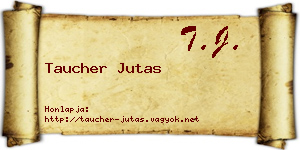 Taucher Jutas névjegykártya